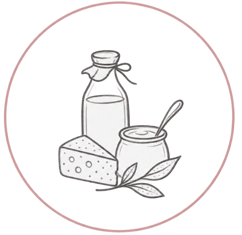 Hausgemachte Milchprodukte