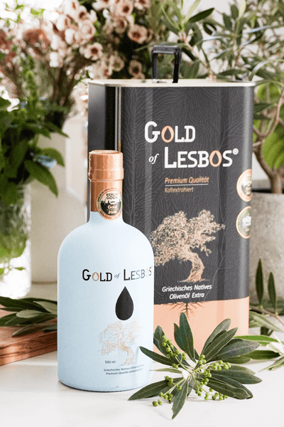 GOLD OF LESBOS – Natives Olivenöl Extra 500 ml Flasche