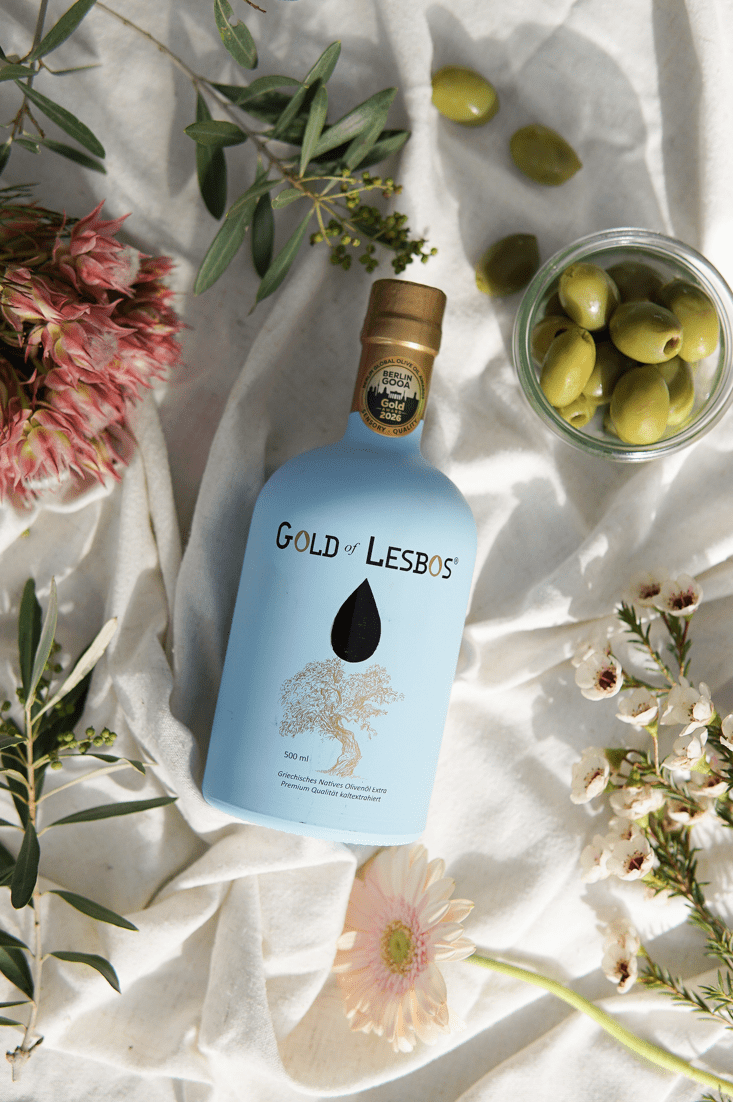 GOLD OF LESBOS – Natives Olivenöl Extra 500 ml Flasche